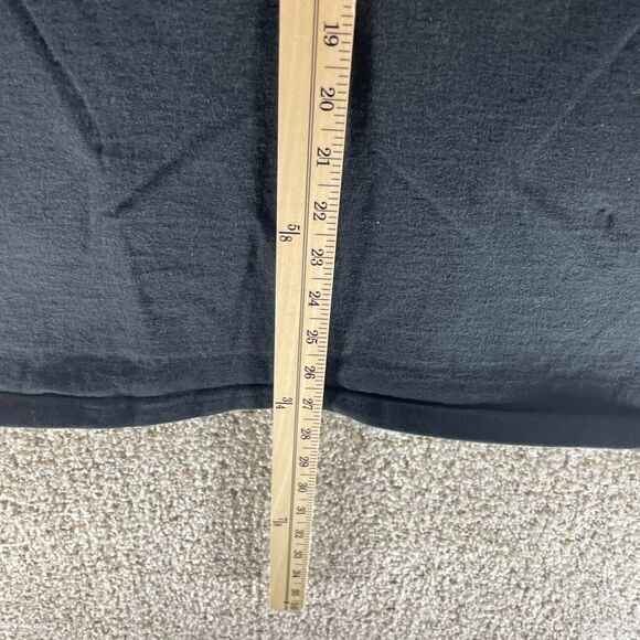 Champion Shirt Adult Large Black Big Embroidered Logo Vintage Crewneck Cotton - Picture 9 of 10